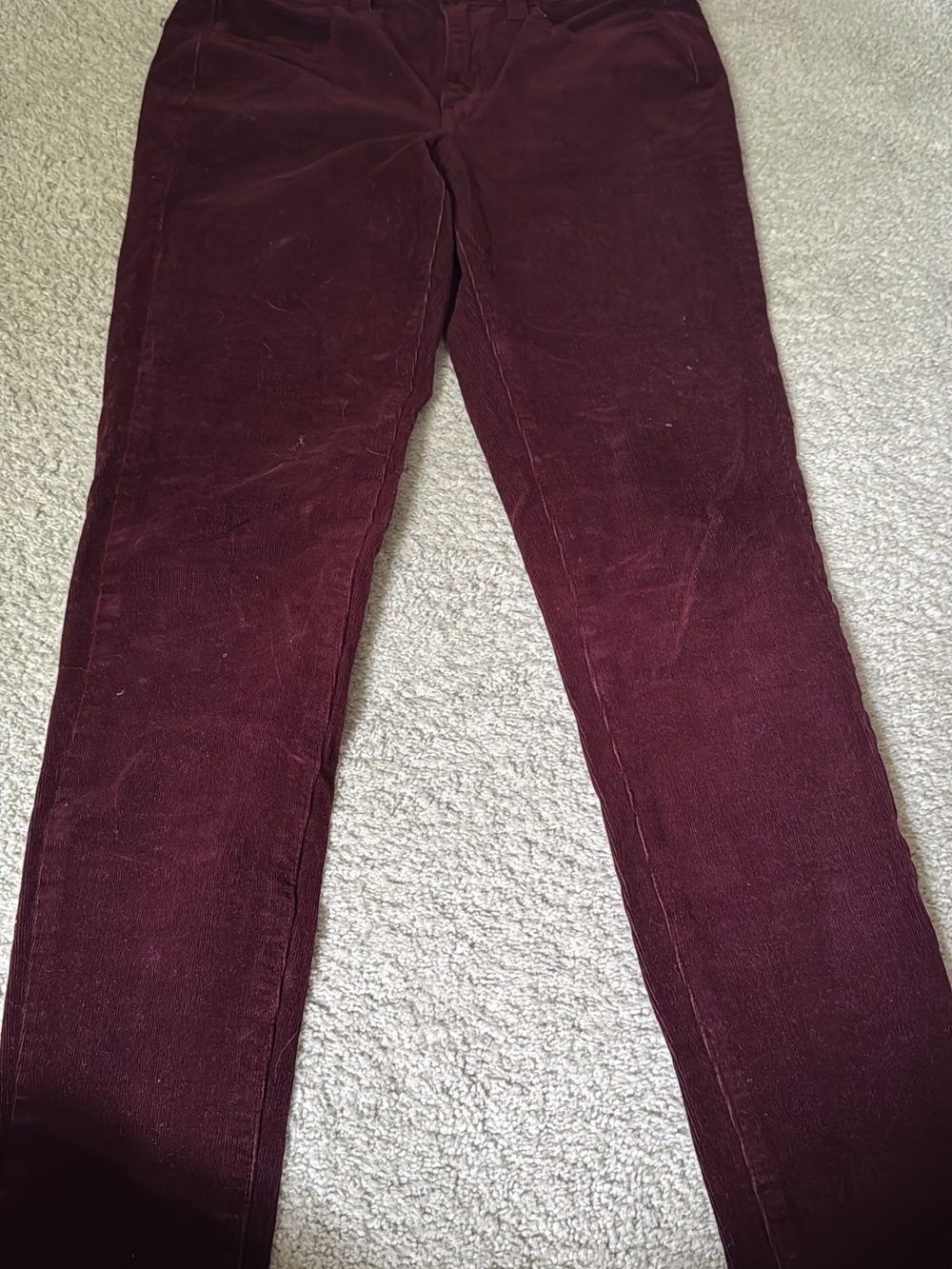 American Eagle Outfitters Women’s Burgundy Corduroy Jeggings